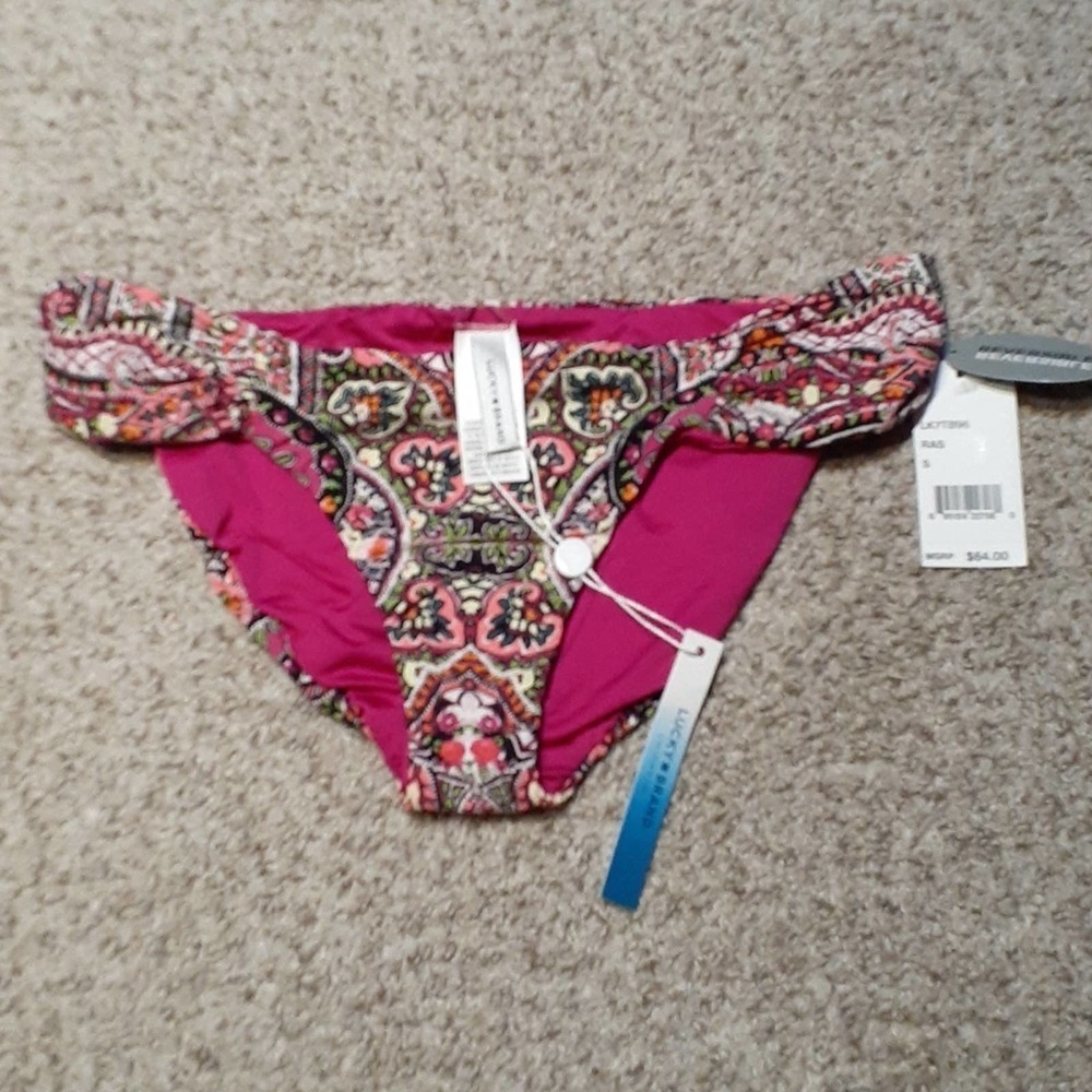 MAKE OFFER ~ ☀️LUCKY BRAND size SM reversible bikini bottoms, $64